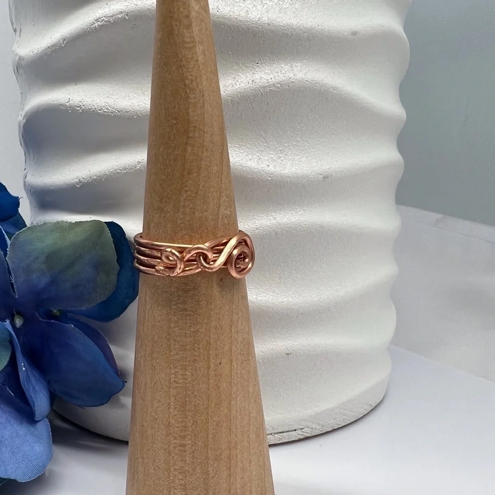 ARTISAN Copper Spiral Wire Wrap Ring